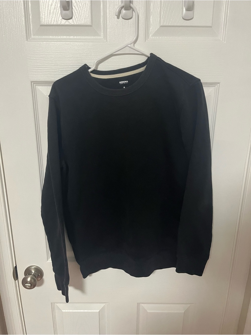 Sonoma Men's Black Crewneck Sweatshirt